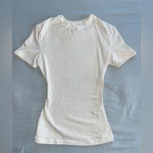 Skims Cotten Jersey T-shirt | Bone-Bone